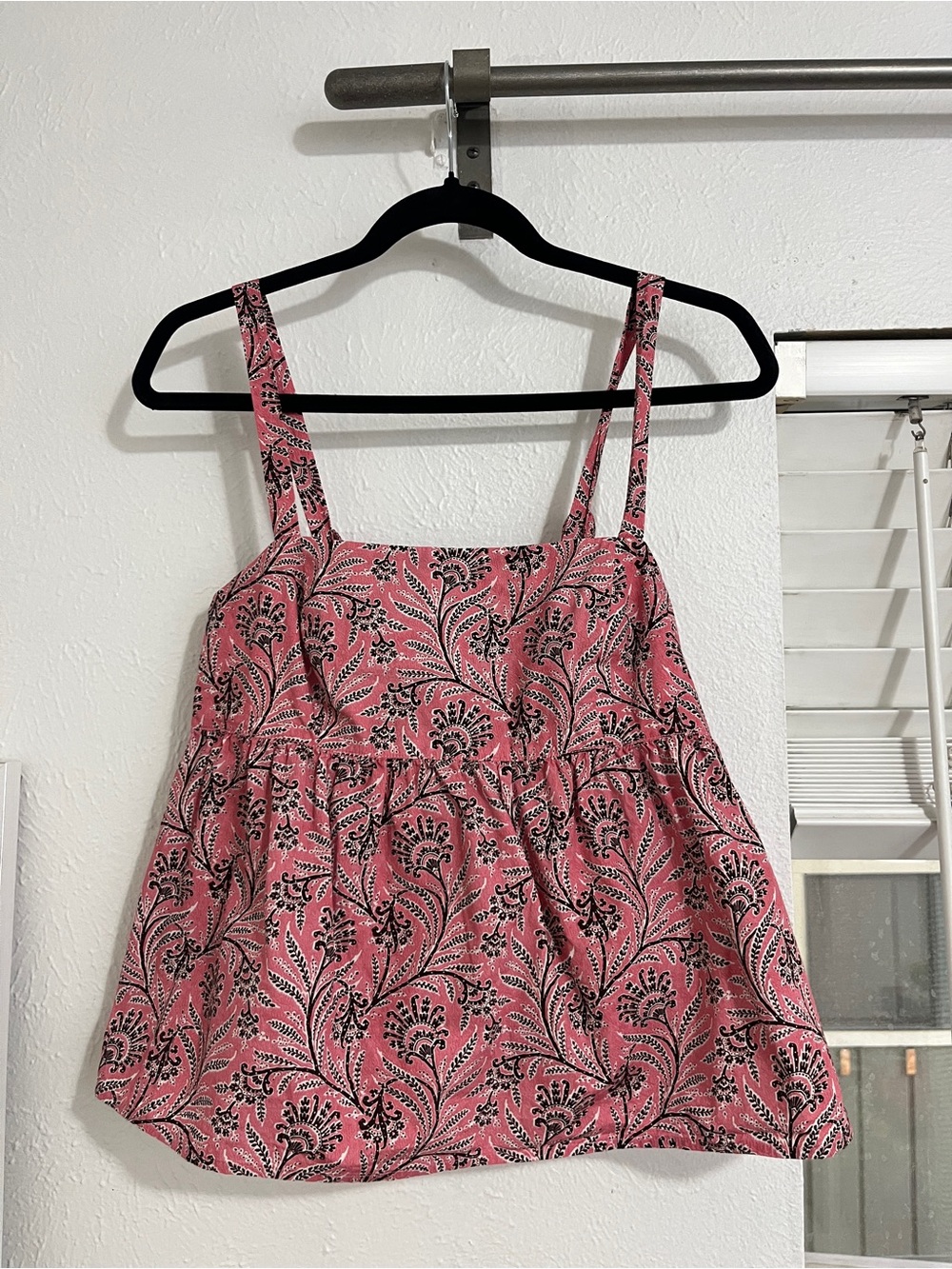 Women's Pink Floral Print Tank Top